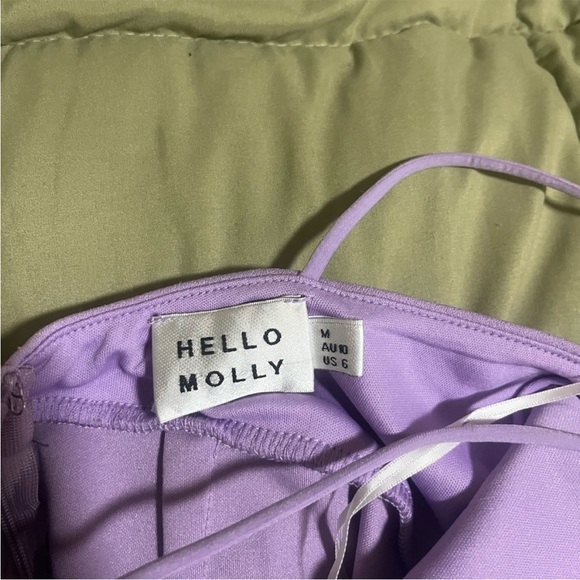Hello Molly Taking It Back Lilac Midi Dress M - Picture 5 of 7